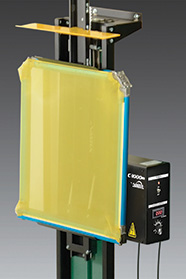 Semi-Automatic Screen Coater<br /> Adds Power, Digital Voltmeter,<br /> Universal Clamp